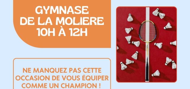 Pot d&rsquo;accueil et troc badminton, samedi 26 septembre